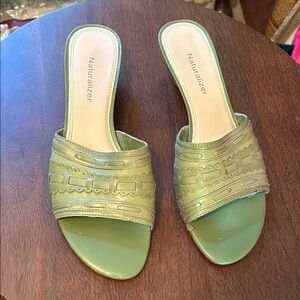 Naturalizer Olive Green Women's Mules